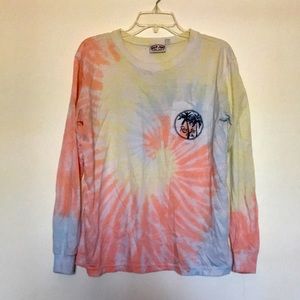 Tie dye Ron Jon surf shop shirt in mild condition